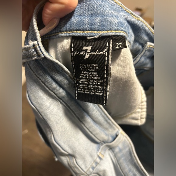 7 For All Mankind skinny crop jeans - Picture 3 of 4